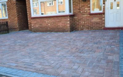 Block paving driveway newly installed in Maldon, Essex