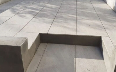 Another new porcelain patio installed by BPM Garden Landscape and Design