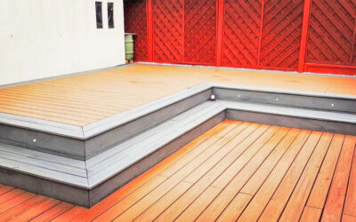 Trex decking installation…