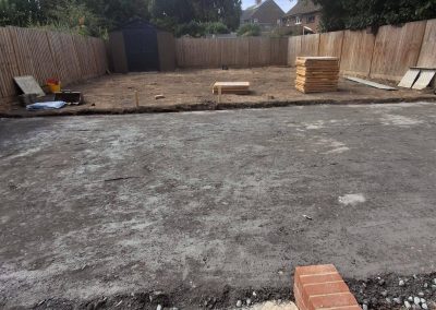 Raised porcelain patio project in Chelmsford, Essex by BPM Landscapes