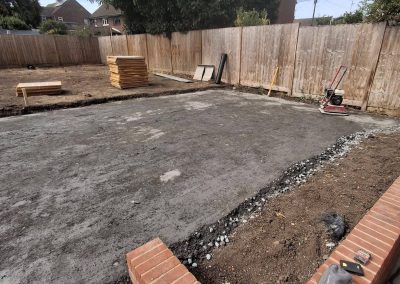 Raised patio project with steps to a lower patio in Chelmsford