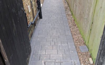 Porcelain Patio and Block Paving Path in Brentwood, Essex