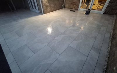 Porcelain Patio Installation in Ramsden Heath, Essex